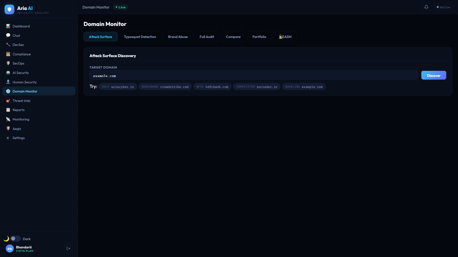 Domain Monitor — Attack Surface + EASM